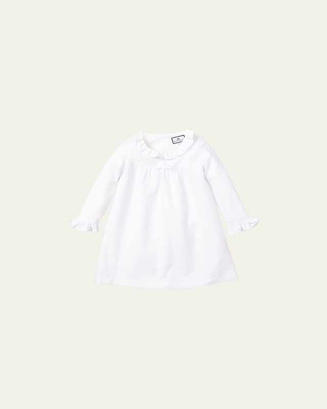 Girl's Seraphine Solid Flannel Nightgown, Size 6M-14